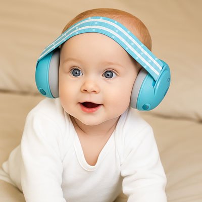 Casque Anti-Bruit Bébé 0-3 ans | Protection Auditive -26dB Certifiée | Concerts Feux d'Artifice - Fourtous Sécurité Bébé - Protection Auditive