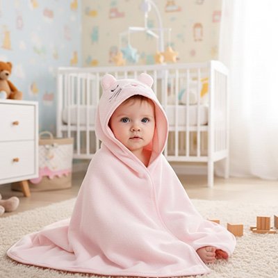 Cape de bain bébé | Ultra-douce et absorbante - Fourtous Serviette d`enfant