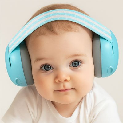 Casque Anti-Bruit Bébé 0-3 ans | Protection Auditive -26dB Certifiée | Concerts Feux d'Artifice - Fourtous Sécurité Bébé - Protection Auditive
