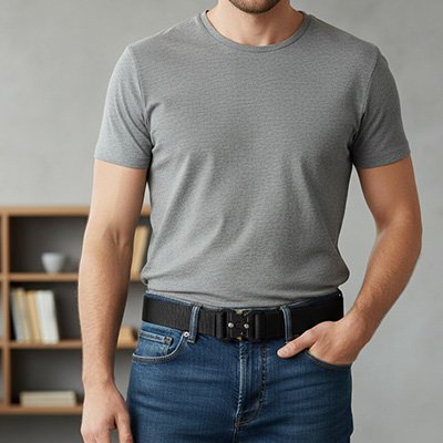 Ceinture homme en cuir véritable | Élégance - Fourtous