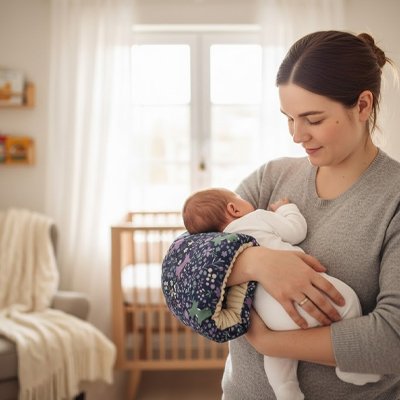 Coussin Allaitement Ergonomique en C - Soutien Optimal Bébé et Maman - Fourtous Accessoires allaitement bébé