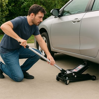 Cric voiture | Hydraulique Ultra-Résistant - Fourtous