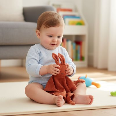 Doudou lapin | Ultra-doux - Fourtous Réconfort