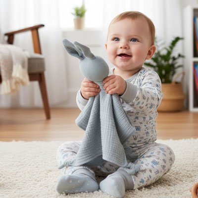 Doudou lapin | Ultra-doux - Fourtous Réconfort