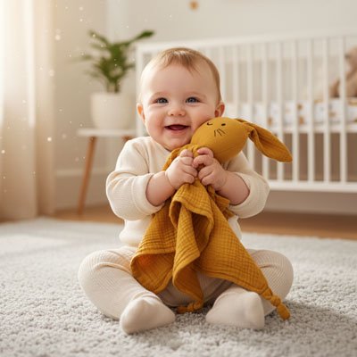 Doudou lapin | Ultra-doux - Fourtous Réconfort