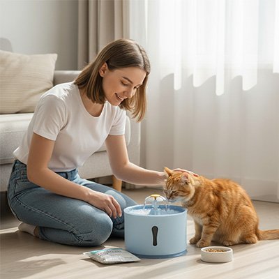 Fontaine a eau Chat | Silence Premium - Fourtous
