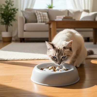 Gamelle anti glouton Chat | DigestiSlow - Fourtous