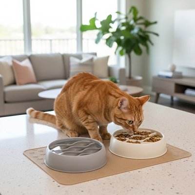 Gamelle anti glouton Chat | DigestiSlow - Fourtous