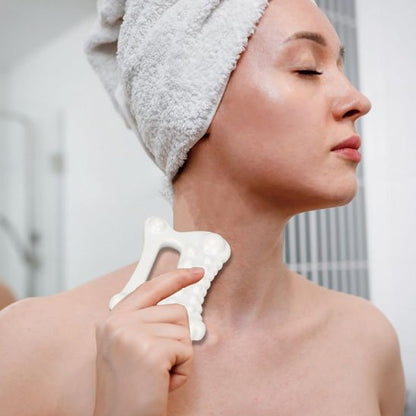 Gua Sha en Jade Naturel | Rajeunissant - Fourtous