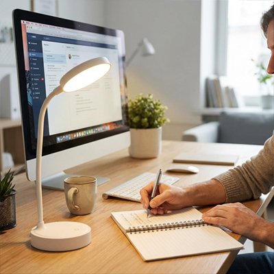 Lampe de bureau | LED Réglable - Fourtous