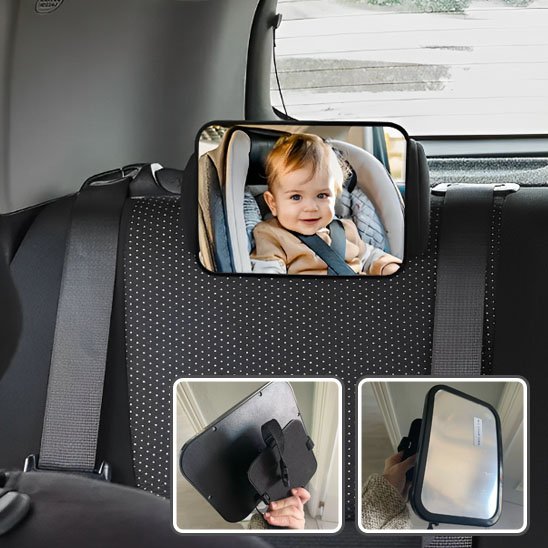 Miroir voiture bébé | Réglable Sécurité - Fourtous Accessoire de voyage
