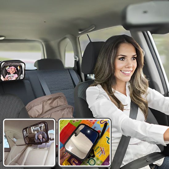 Miroir voiture bébé | Réglable Sécurité - Fourtous Accessoire de voyage