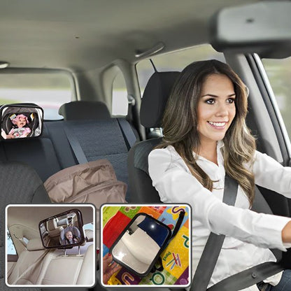 Miroir voiture bébé | Réglable Sécurité - Fourtous Accessoire de voyage