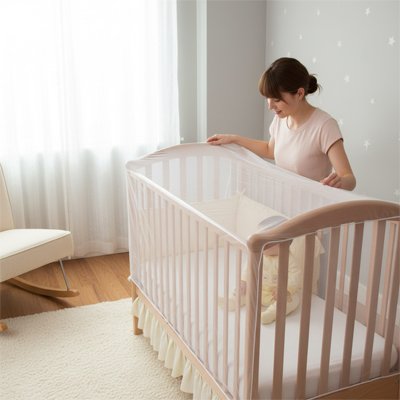 Moustiquaire lit bébé | Ultra-respirante - Fourtous Faillais antis insectes