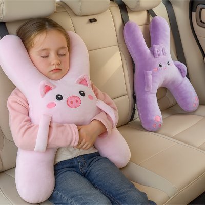 Oreiller Voyage Enfant Ergonomique U - Coussin Cervical Avion Voiture Train - Fourtous Accessoires voyage enfant