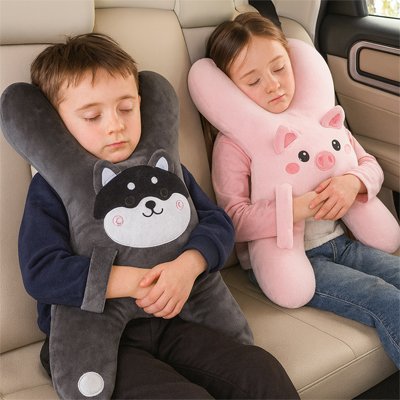 Oreiller Voyage Enfant Ergonomique U - Coussin Cervical Avion Voiture Train - Fourtous Accessoires voyage enfant