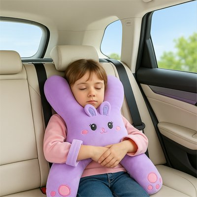 Oreiller Voyage Enfant Ergonomique U - Coussin Cervical Avion Voiture Train - Fourtous Accessoires voyage enfant