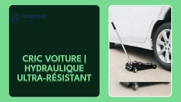 Cric voiture | Hydraulique Ultra-R&eacute;sistant by@Outfy