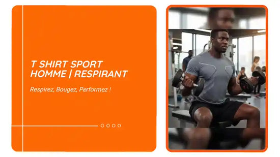 T shirt sport homme | Respirant by@Outfy