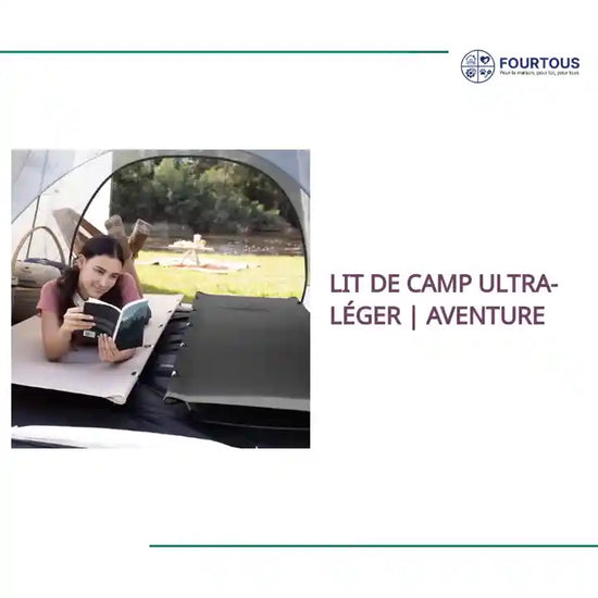 Lit de camp ultra-l&eacute;ger | Aventure by@Outfy