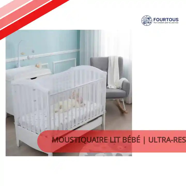 Moustiquaire lit b&eacute;b&eacute; | Ultra-respirante by@Outfy