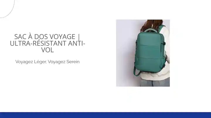 Sac &agrave; dos voyage | Ultra-r&eacute;sistant Anti-vol by@Outfy