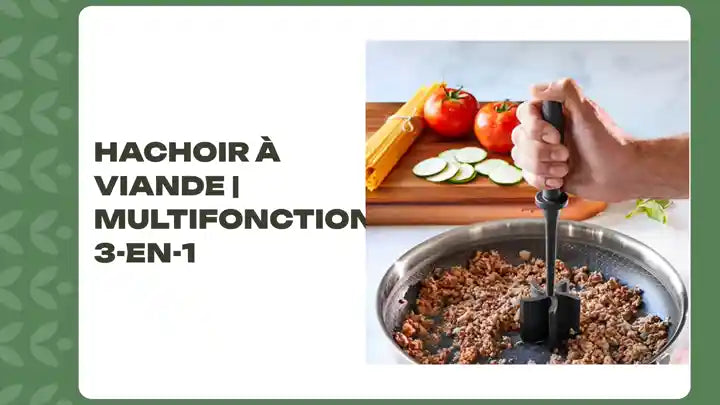 Hachoir &agrave; viande | Multifonction 3-en-1 by@Outfy