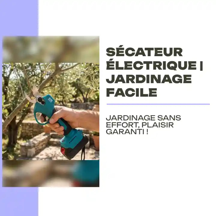 S&eacute;cateur &eacute;lectrique | Jardinage Facile by@Outfy