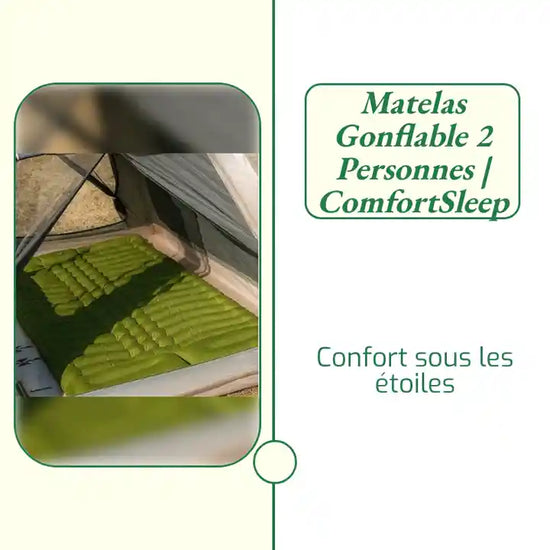 Matelas gonflable 2 personnes | ComfortSleep by@Outfy