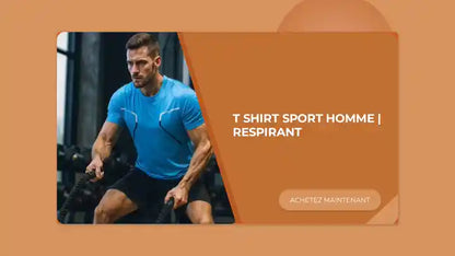 T shirt sport homme | Respirant by@Outfy