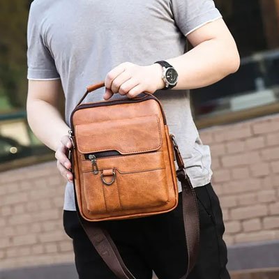 Sac bandoulière homme | Élégant Moderne - Fourtous