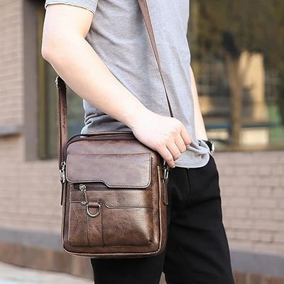 Sac bandoulière homme | Élégant Moderne - Fourtous