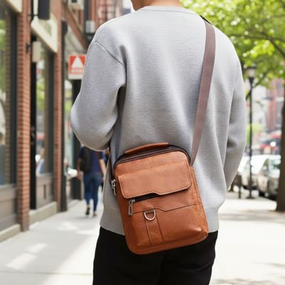 Sac bandoulière homme | Élégant Moderne - Fourtous