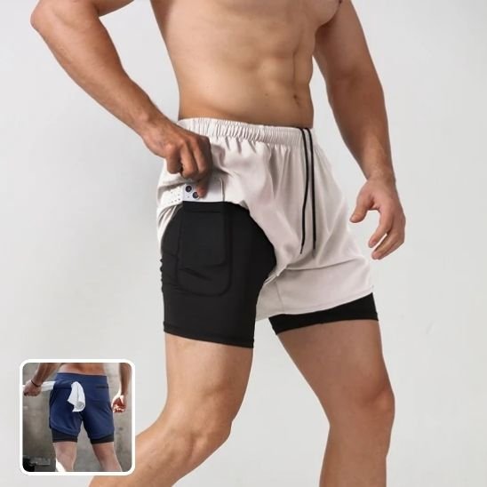 Short de sport homme | Respirant - Fourtous