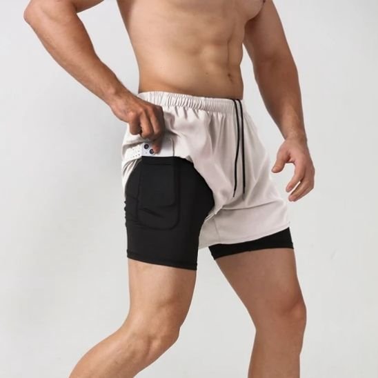 Short de sport homme | Respirant - Fourtous