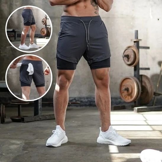 Short de sport homme | Respirant - Fourtous