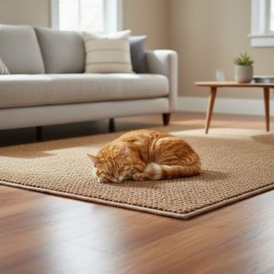 Tapis griffoir chat | Protecteur 2-en-1 - Fourtous