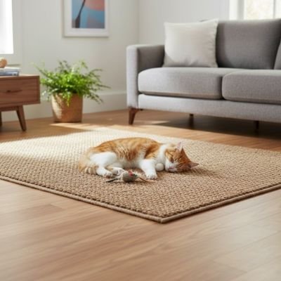 Tapis griffoir chat | Protecteur 2-en-1 - Fourtous