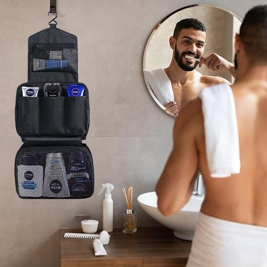 Trousse de Toilette Imperméable et Compacte | Voyageur - Fourtous