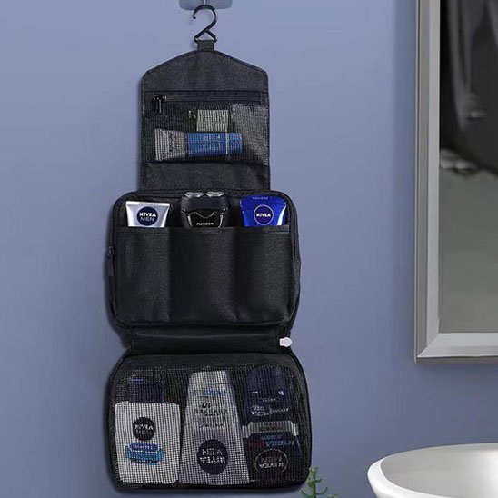 Trousse de Toilette Imperméable et Compacte | Voyageur - Fourtous